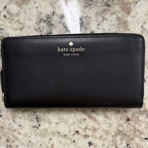 Kate Spade Black Leather Wallet